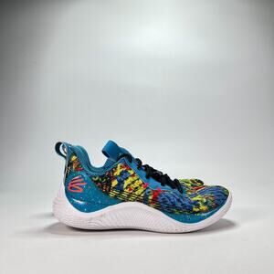 Under Armour Curry Flow 10 Sour Patch Blue Basketball Shoes Women's Size 7